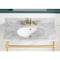 Anzzi 34.5 in. Console Sink in Brushed Gold with Carrara White Counter Top CS-FGC004-BG - alternate 7